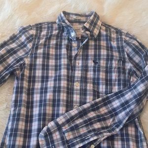 Boys Abercrombie Plaid Button Up